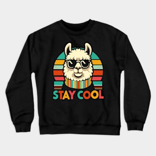 Retro Llama Crewneck Sweatshirt